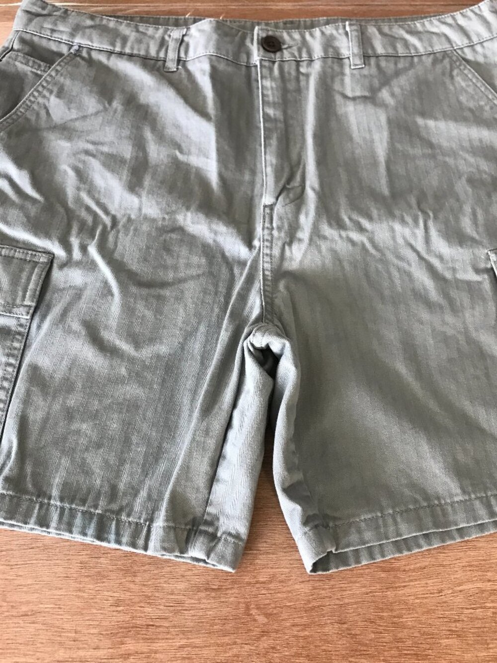 Katin Grant Cargo Shorts Men 36 Gray Mid Rise Relaxed Fit Utility Stretch 19932
